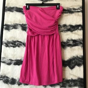 Hot pink tube top dress VS